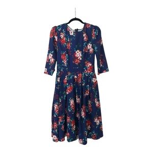 Floral Navy Dress
